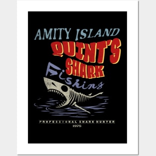 Quint's Shark Fishing 1975 Posters and Art